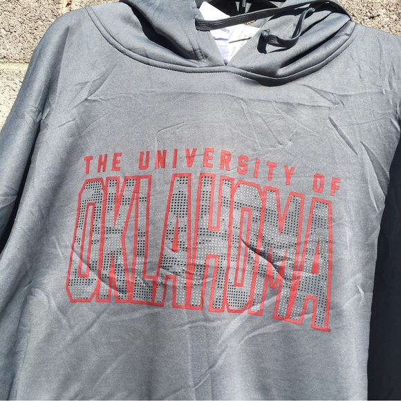 Russell Brand Mens 54/56 University Of Oklahoma Gray Red Hoodie Size 3XL NEW - Picture 3 of 7